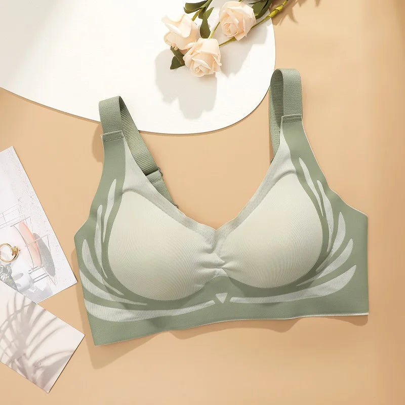 INTIMO SECRETS Plus Size Super Gather Push-Up Bra – Soft Seamless Support