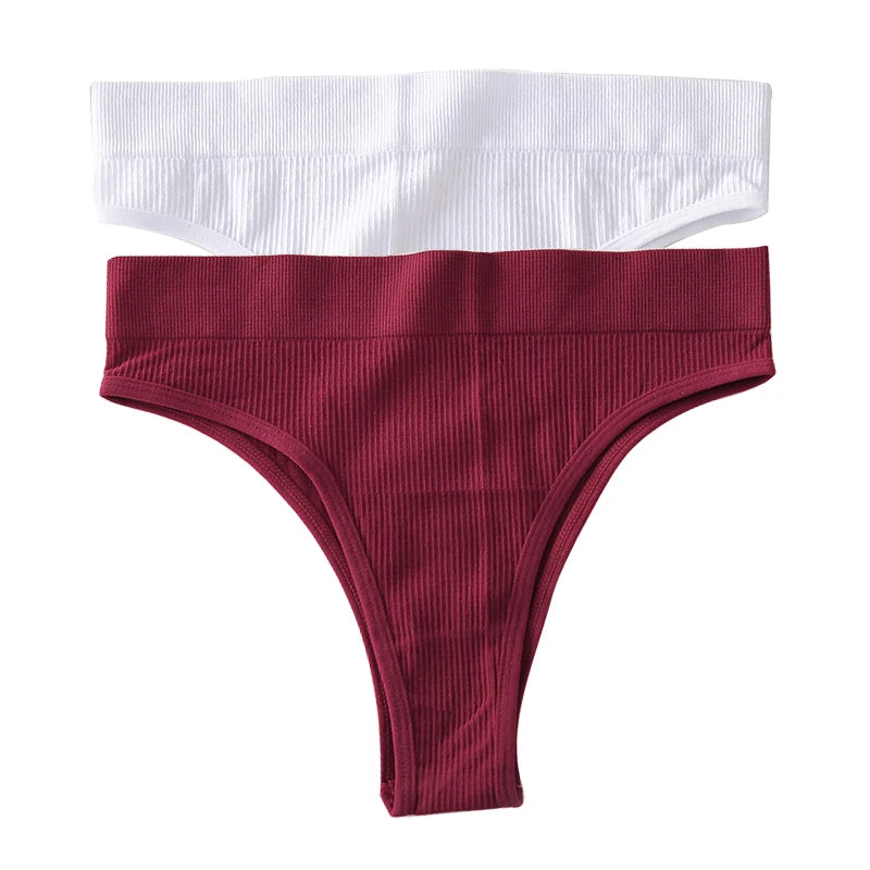 INTIMO SECRETS 2PCS Sexy Thongs – Seamless G-String Underwear for Women