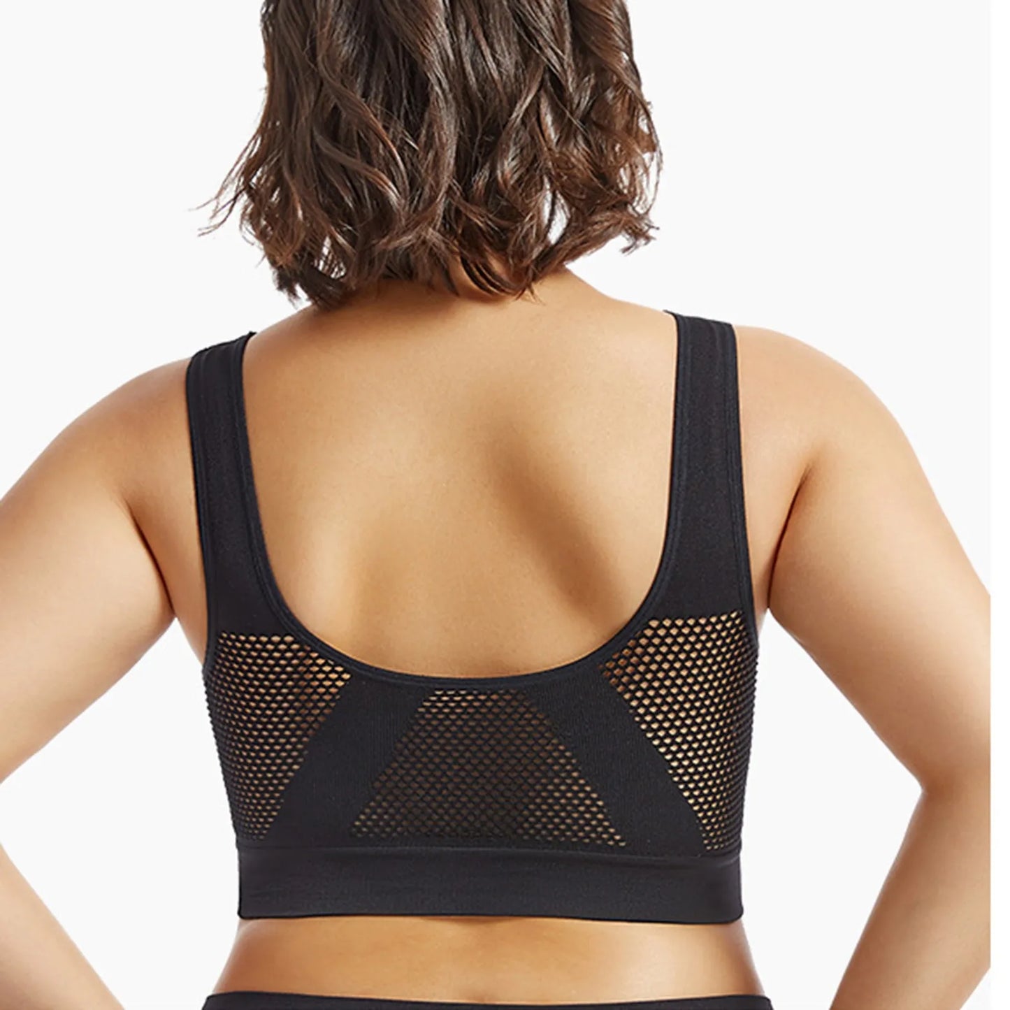 INTIMO SECRETS Wireless Sports Bra – Seamless Push-Up Crop Top
