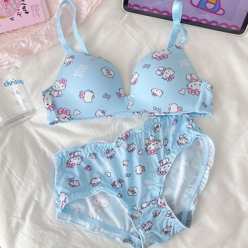 INTIMO SECRETS Hello Kitty Girls’ Cartoon Slimming Bra – Comfortable Active Underwear
