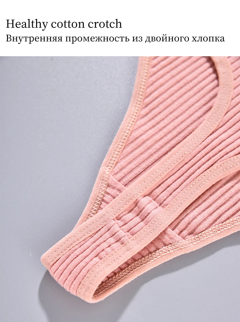 INTIMO SECRETS Cotton Soft Thong – Seamless Low-Rise Underwear for Women