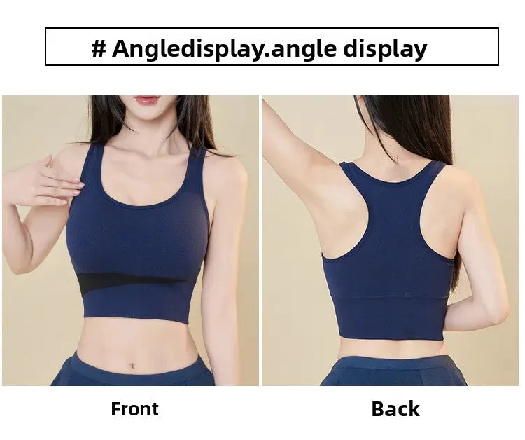 INTIMO SECRETS Women’s High-Impact Sports Bra – Large Size Wire-Free Yoga & Running Top