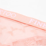 INTIMO SECRETS Women’s Sexy Lace Low-Rise Thong – Letter Waist Transparent G-String T-Back