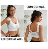INTIMO SECRETS Women’s Wireless Sports Bra – Breathable Yoga Vest with Removable Pads
