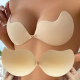 INTIMO SECRETS Mango-Shaped Silicone Nipple Covers – Self-Adhesive Invisible Push-Up Strapless Bra