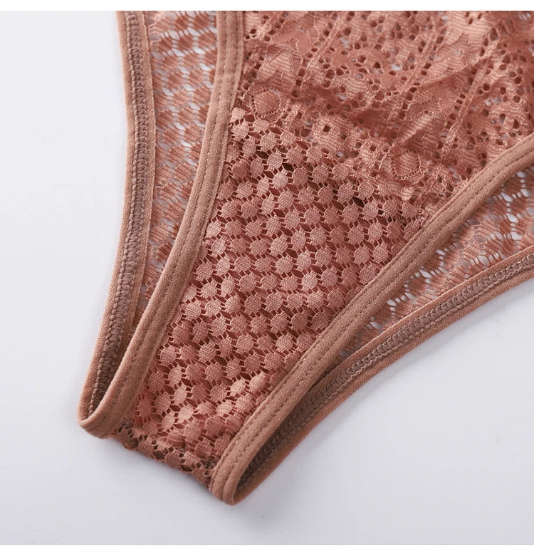 INTIMO SECRETS Lace Thong – Sexy Low-Rise G-String Panties for Women