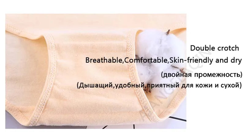 7Pcs/Lot Cotton Panties for Women Plus Size Underwear Comfortable Briefs Girls Female Underpants Sexy Lingeries Intimates M-4XL