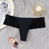 INTIMO SECRETS Women’s G-String – Transparent Seamless Thong Underwear