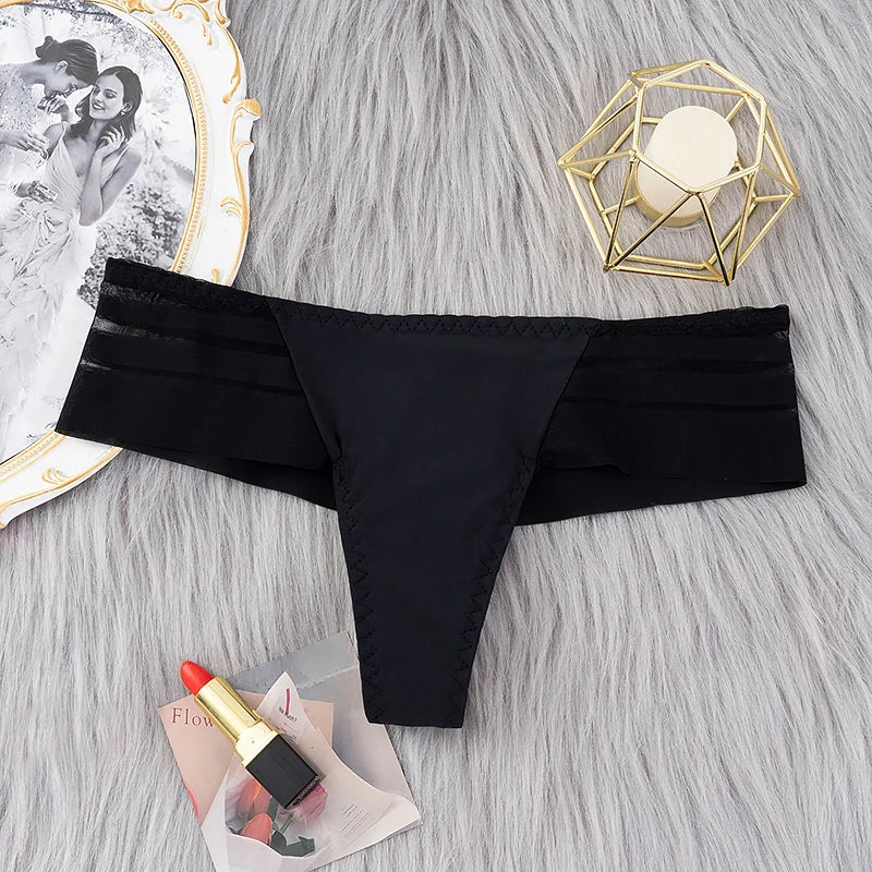 INTIMO SECRETS Women’s G-String – Transparent Seamless Thong Underwear