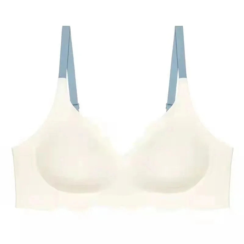 INTIMO SECRETS Women’s No-Trace Wireless Bra – Adjustable Slim Beauty Back