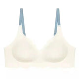 INTIMO SECRETS Women’s No-Trace Wireless Bra – Adjustable Slim Beauty Back