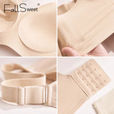 INTIMO SECRETS Plus Size Seamless Push-Up Bra – Wireless Padded Bralette (M-5XL)