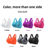 INTIMO SECRETS Women’s Shockproof Sports Bra – Front Zipper Yoga Vest