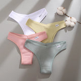 3PCS/Set Brazilian Underwear Women Panties Waffle Cotton Panties FINETOO Female Underwear Briefs Intimates Women Lingerie S-XL