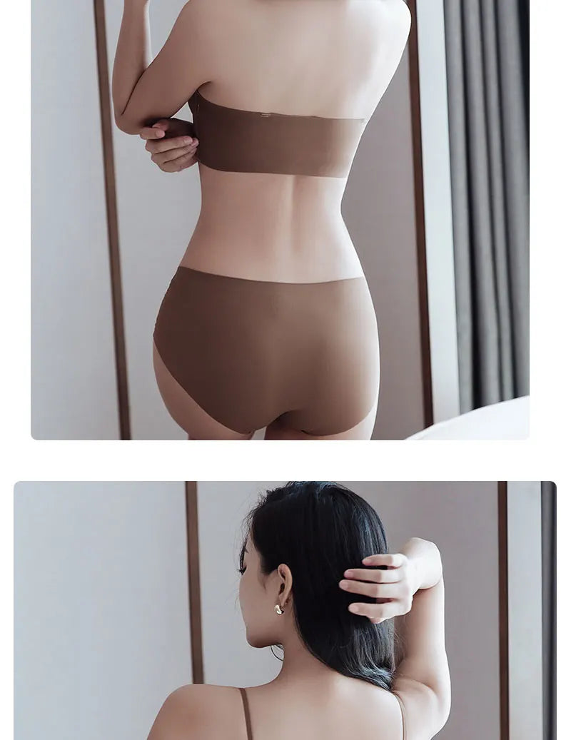 FINETOO 1PCS Women's Push-up Strapless Bras Front Buckle Brassiere Sexy Girls Small Chest Underwear Front Closure Sexy Bra