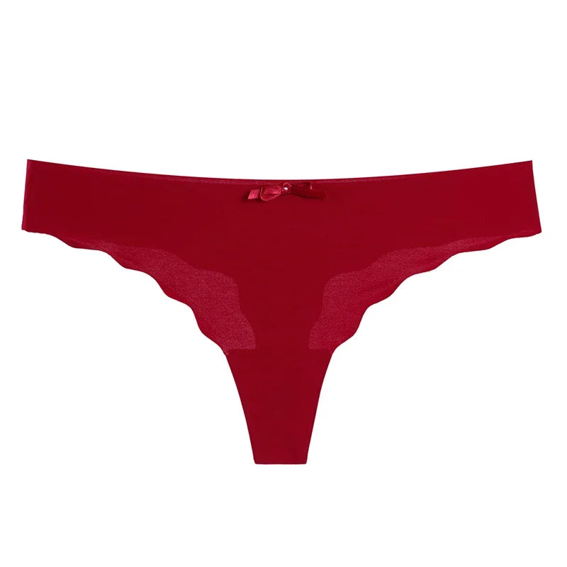 INTIMO SECRETS Seamless Thongs – Sexy Low-Waist G-String Underwear for Women