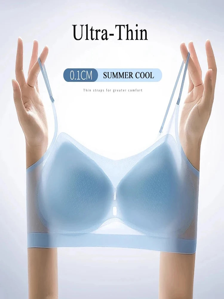 INTIMO SECRETS Ice Silk Seamless Bra - Plus Size Wireless Cooling Top