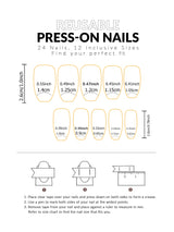 24pcs/set short square fake nails for women cute bride heart white french tips faux ongles y2k press on false nail supplies