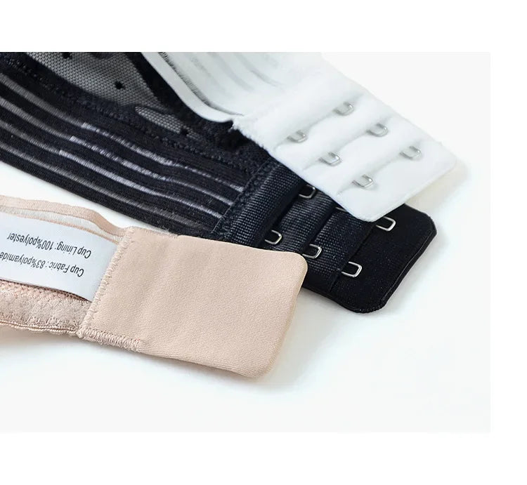 INTIMO SECRETS U-Shaped Backless Lace Bra – Wireless Invisible Lingerie