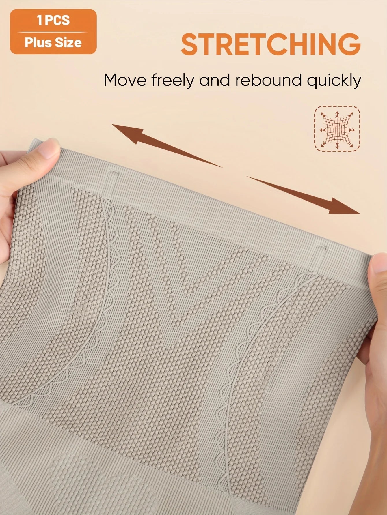 INTIMO SECRETS High-Waist Seamless Panties – Plus Size Women 5XL-11XL