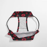 4Pcs/Set Graphic Print Briefs Women Seamless Ultra-thin Panties Sexy Low Waist Leopard Love Underwear Girls Breathable Lingerie