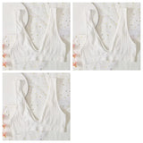 INTIMO SECRETS 3-Piece Push-Up Bra Set – Deep V, Low Back, Seamless Solid Color