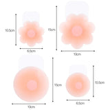 2pcs Silicone Nipple Cover Lift Up Bra Sticker Adhesive Invisible Bra Breast Pasty Women Chest Petals Reusable Strapless Bras