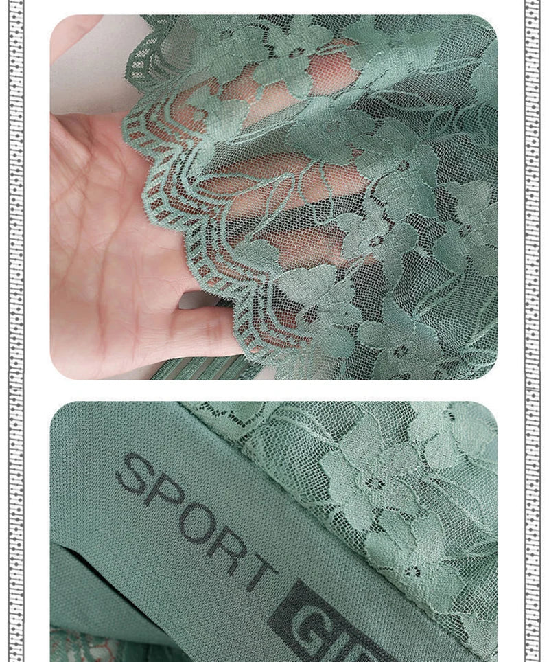 INTIMO SECRETS Women’s Plus-Size Lace Lounge Bra – Quick-Dry, Stretch, Solid Color