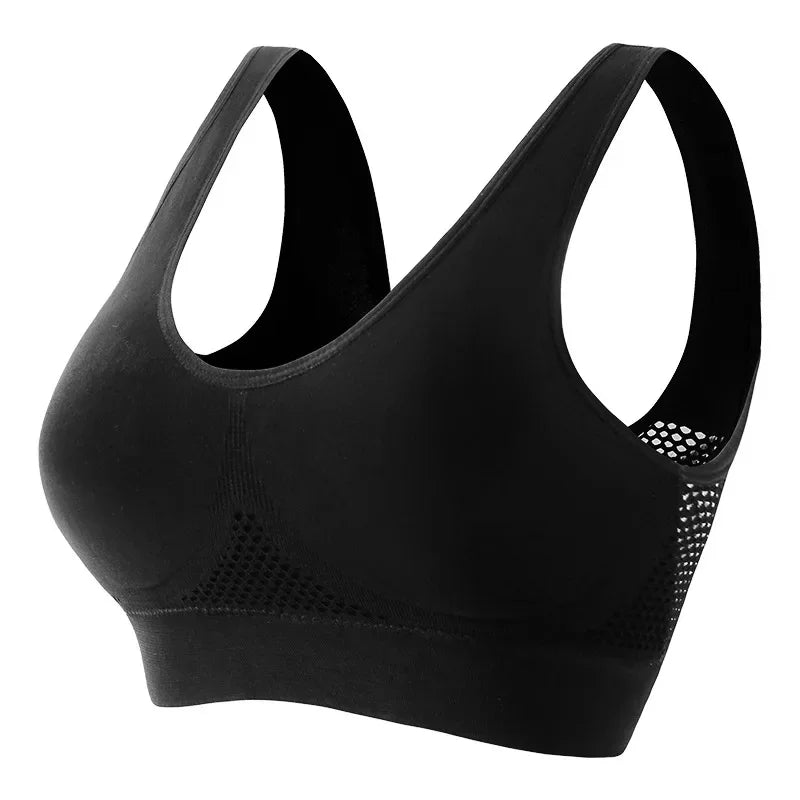 INTIMO SECRETS Women’s Wireless Sports Bra – Breathable Yoga Vest with Removable Pads