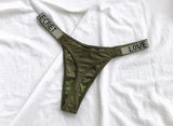 INTIMO SECRETS Sexy Rhinestone Low-Rise Thong for Women