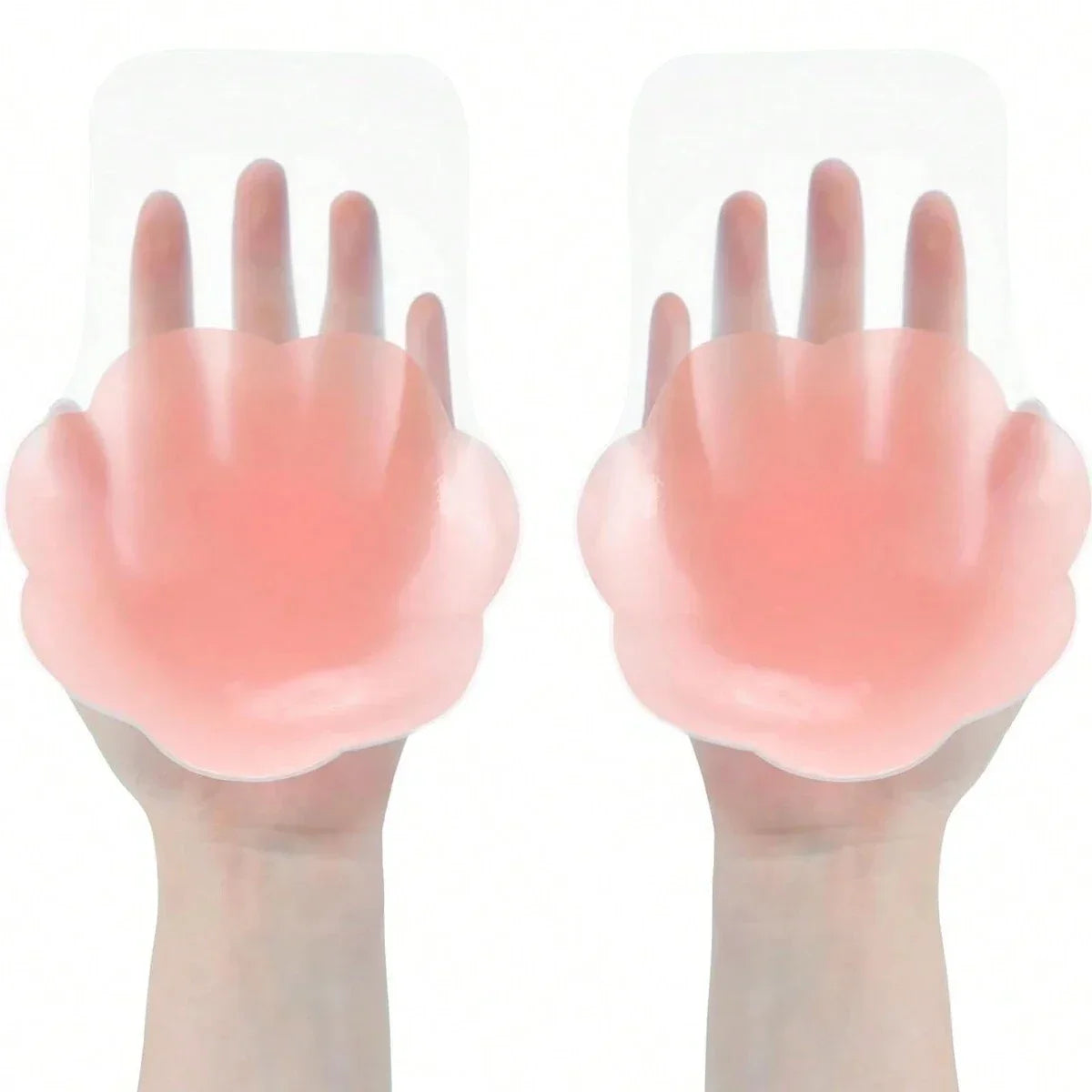 2pcs Silicone Nipple Cover Lift Up Bra Sticker Adhesive Invisible Bra Breast Pasty Women Chest Petals Reusable Strapless Bras