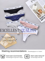 INTIMO SECRETS 3-Pack Women’s Cotton Thongs – Low-Waist, Soft & Comfortable G-String Panties