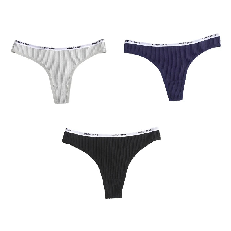 INTIMO SECRETS Cotton Soft Thong – Seamless Low-Rise Underwear for Women
