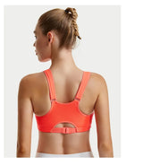 INTIMO SECRETS Women’s Shockproof Sports Bra – Front Zipper Yoga Vest