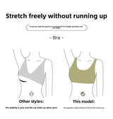 INTIMO SECRETS Women’s Wireless Sports Bra – Breathable Yoga Vest with Removable Pads
