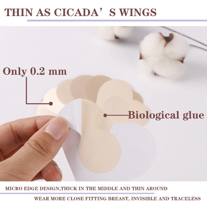Invisible Breast Petals Stickers for Nipple Cover Pasties Sticky Bra Women’s Intimates Accessories Adhesive Bra Nipple Pasties