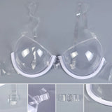 INTIMO SECRETS Women’s Transparent Sexy Bra – Invisible Strapless Push-Up See-Through Bralette