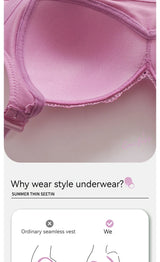 INTIMO SECRETS Women’s Plus-Size Lace Bralette – Ultra-Thin Deep V Bra