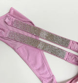 INTIMO SECRETS Rhinestone Thong Panties – Low Waist T-Back (S-XL)