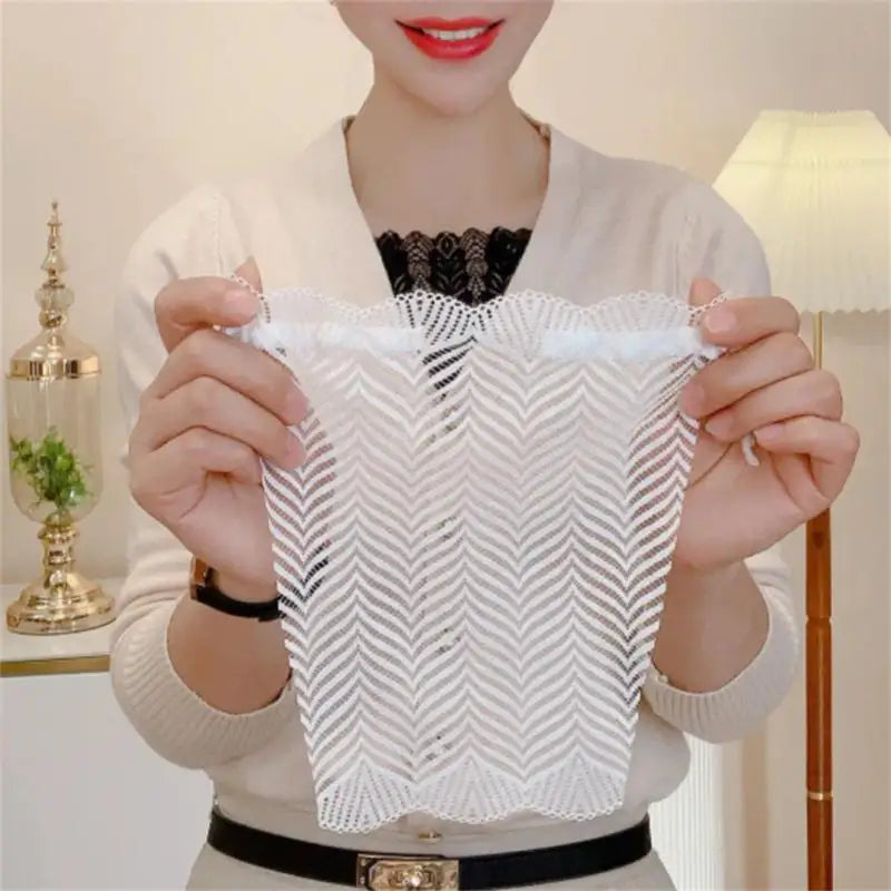 1/2Pcs Women Lace Invisible Mock Camisole Wrapped Chest Overlay Bra Quick Easy Clip-on Insert Wrapped Chest Panel Cover