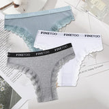 INTIMO SECRETS 3-Pack Cotton Brazilian Panties – Low Rise Plus Size Women