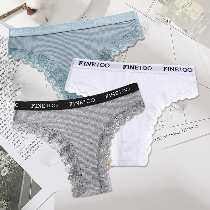 INTIMO SECRETS 3-Pack Cotton Brazilian Panties – Low Rise Plus Size Women