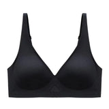 INTIMO SECRETS Women’s Wireless Deep V Hollow-Out Bra – Seamless, Soft 3/4 Cup Lingerie