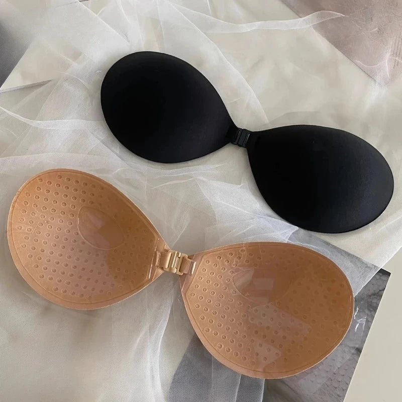 2025 New Women Summer Chest Stickers Lift Up Nude Bra Self Adhesive Bra Invisible Cover Bra Silicone Pad Sexy Strapless Breast