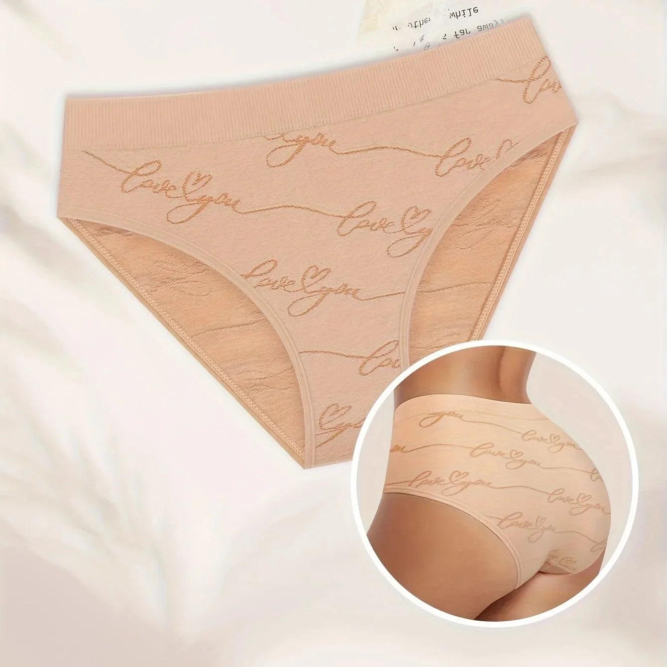 INTIMO SECRETS Women’s Butterfly-Shaped Soft Triangle Panties – Plus Size