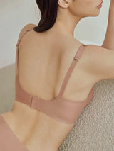 INTIMO SECRETS One-Piece Seamless Wireless Push-Up Bra Deep V Padded Bralette