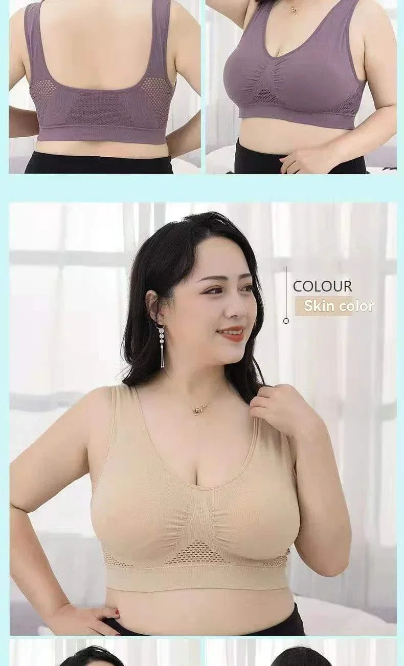 INTIMO SECRETS Women’s Seamless Push-Up Sports Bra – Breathable Active Corset