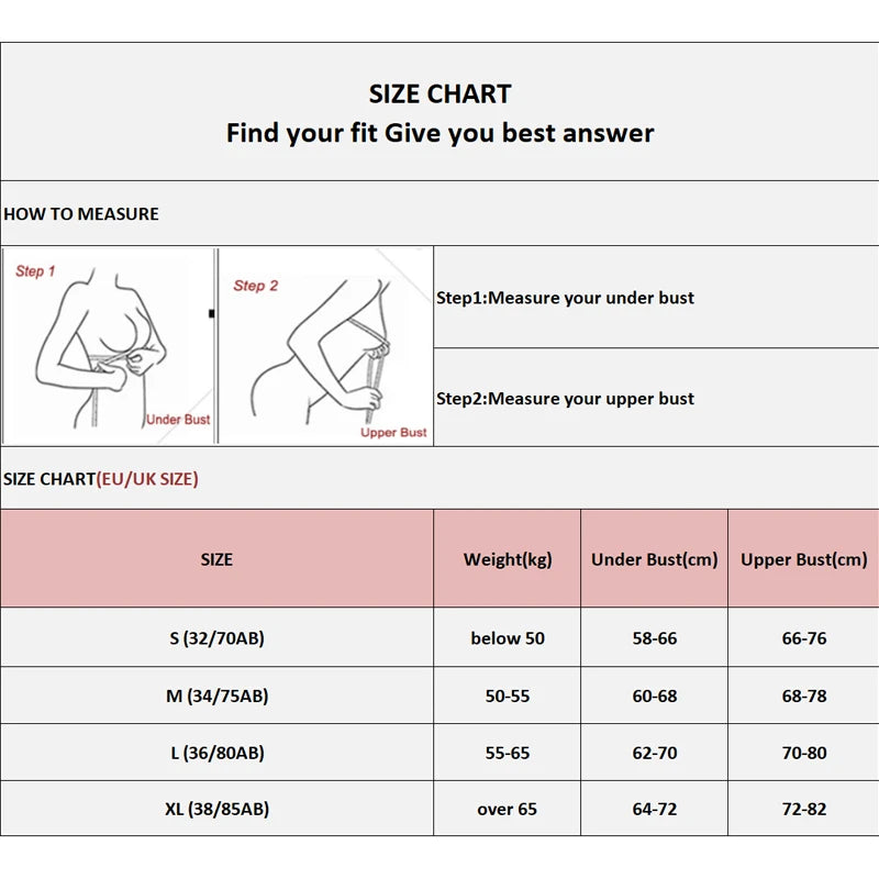 FINETOO 1PCS Women's Push-up Strapless Bras Front Buckle Brassiere Sexy Girls Small Chest Underwear Front Closure Sexy Bra