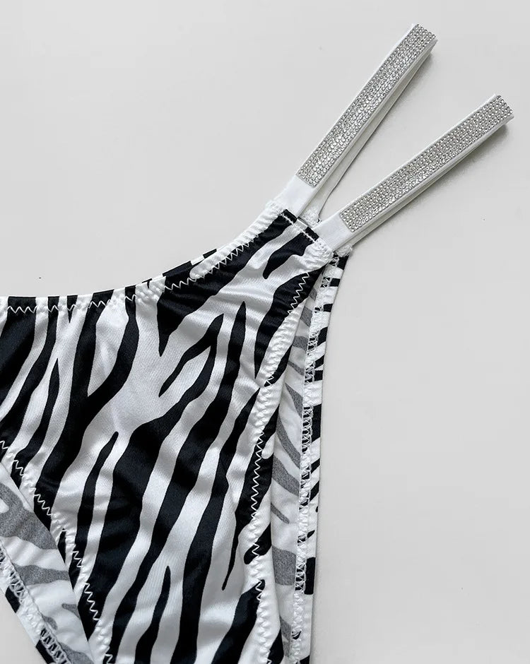 INTIMO SECRETS Rhinestone Thongs – Sexy Low-Waist G-String Underwear for Women S-XL