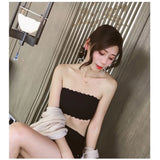 Sexy Strapless Lingerie for Women Tube Top Underwear Soild Color Seamless Invisible Bralette Female Backless Bras Crop Tank Top